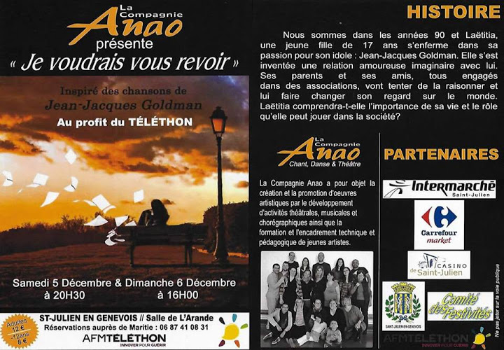 Téléthon: Compagnie Anao, Saint Julien en Genevois